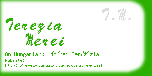 terezia merei business card